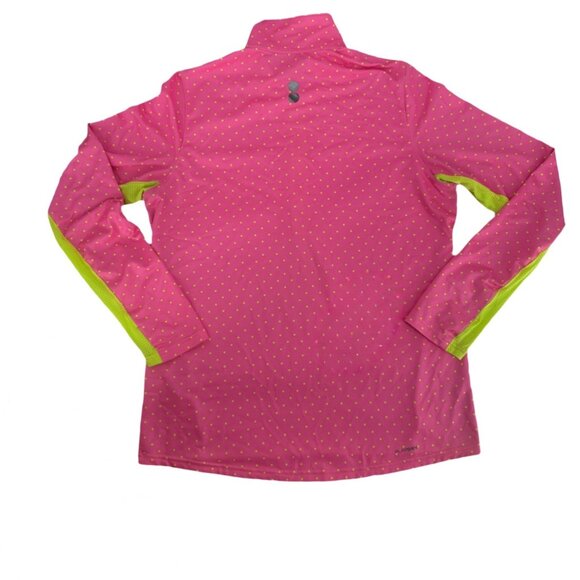 Reebok Top Play Dry Women’s Pullover Pink 1/4 Zip Size Large - Picture 2 of 6